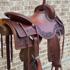 New custom Cowhorse saddle 16