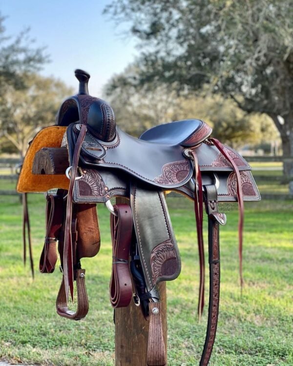 Custom Cowhorse Made Fancy 16" saddle