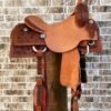 Sunflower New saddle Custom Ranch cutter. 16" seat. - Image 3