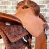Sunflower New saddle Custom Ranch cutter. 16" seat. - Image 4